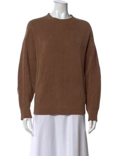 Pre-owned Stussy Crew Neck Sweater In Brown