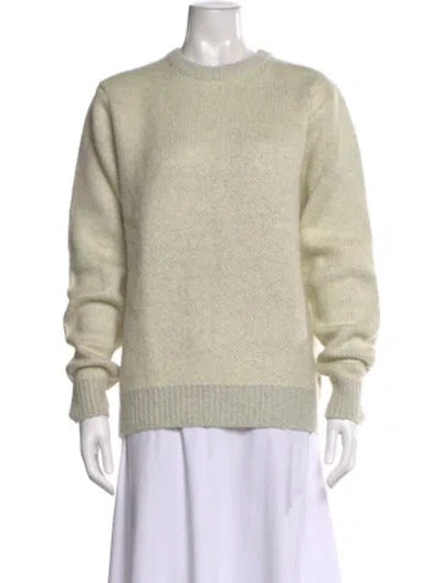 Pre-owned Stussy Crew Neck Sweater In White