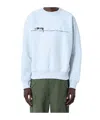 Stussy Smooth 80 Crew Sweatshirt In Grey