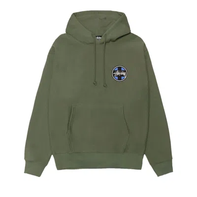 Pre-owned Stussy Cross Dot Hoodie 'olive' | Green | Men's Size M