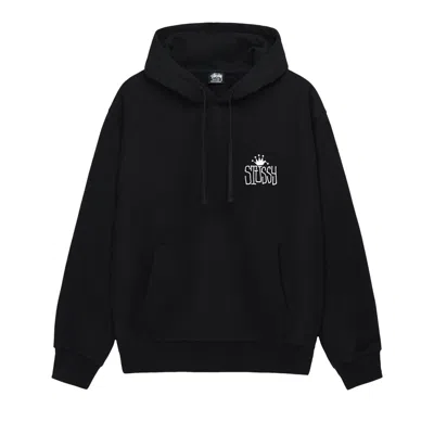 Pre-owned Stussy Crown International Hoodie 'black'
