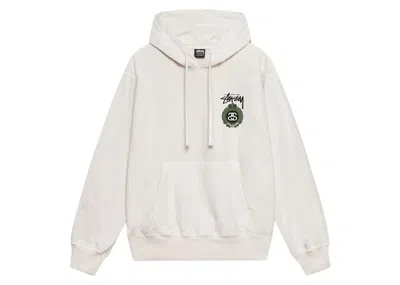 Pre-owned Stussy Crown Wreath Pigment Dyed Hoodie In Natural In Brown