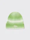 Stussy Cuff Basic Striped Beanie In Green