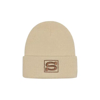 Pre-owned Stussy Cuff Beanie 'sandstone' | Tan | Men's Size Onesize