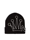 Stussy Cuff Crown Beanie In Black