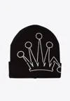 Stussy Cuff Crown Beanie In Black
