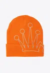 Stussy Cuff Crown Beanie In Orange