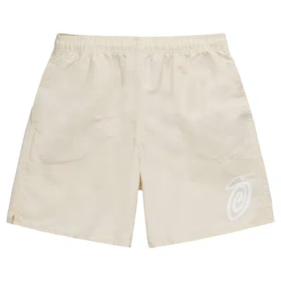 Pre-owned Stussy Curly S Water Short 'cream'