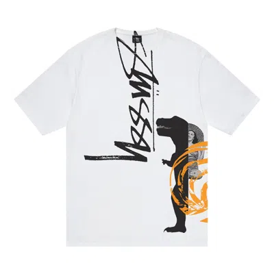 Pre-owned Stussy David Carson Dino Tee 'white'