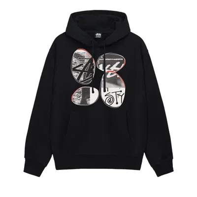 Pre-owned Stussy David Carson Vespa Hoodie 'black'