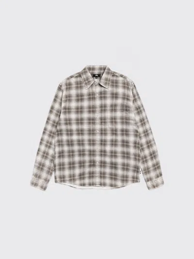 Stussy Dax Plaid Shirt In Brown