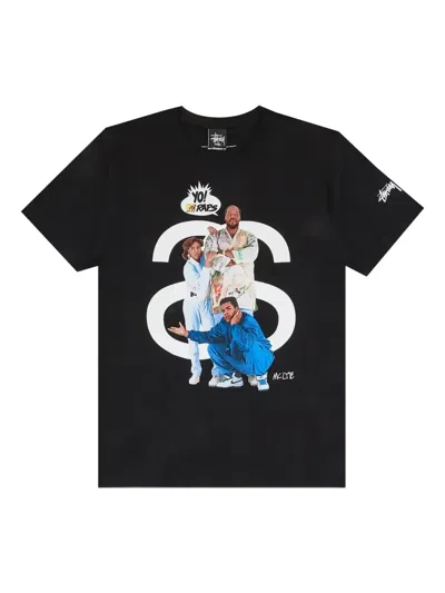 Stussy Deadstock Graphic Print Raps T-shirt In Black