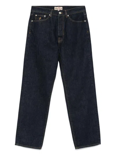 Stussy Straight Leg Unisex Denim Cotton Jeans In Blue