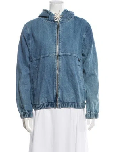 Pre-owned Stussy Denim Jacket In Blue