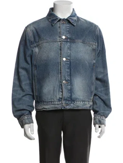 Pre-owned Stussy Denim Jacket In Blue