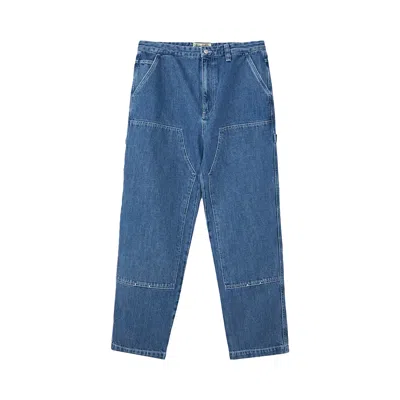 Pre-owned Stussy Denim Work Pant 'blue'