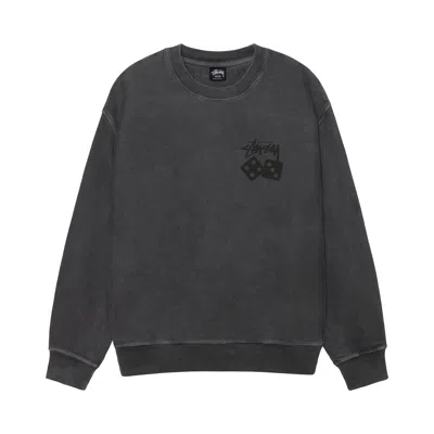 Pre-owned Stussy Dice Crew Pigment Dyed 'black' | Men's Size L