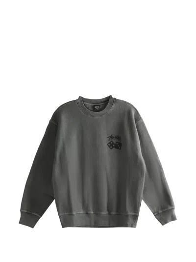 Stussy Dice-graphic Sweatshirt In Gray