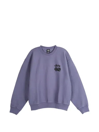 Stussy Dice-graphic Sweatshirt In Purple