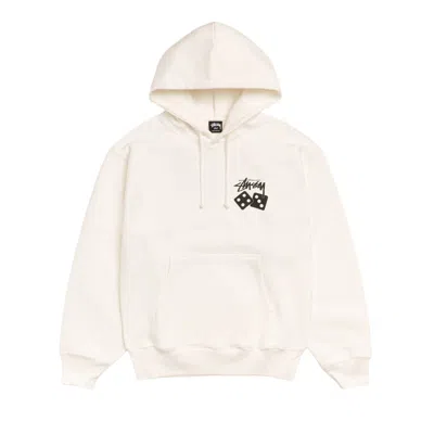 Pre-owned Stussy Dice Hoodie Pigment Dyed 'natural' | Cream | Men's Size Xxl In White