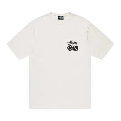 Pre-owned Stussy Dice Pigment Dyed Tee 'natural' In Cream