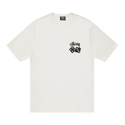 Pre-owned Stussy Dice Pigment Dyed Tee 'natural' In White