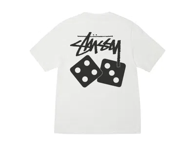 Pre-owned Stussy Dice Pigment Dyed Tee Shirt In Natural