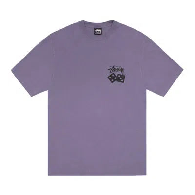 Pre-owned Stussy Dice Tee Pigment Dyed 'grape' | Purple | Men's Size S