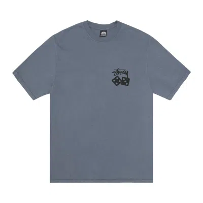 Pre-owned Stussy Dice Tee Pigment Dyed 'navy' | Blue | Men's Size Xl