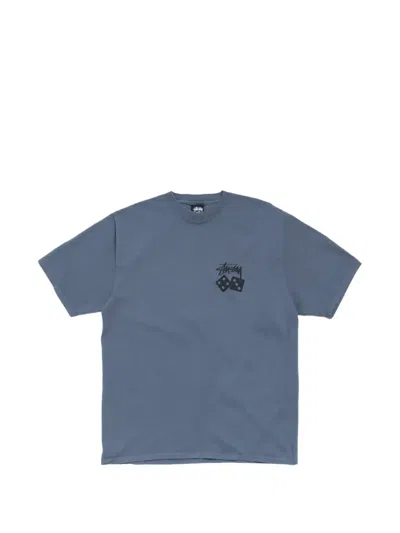 Stussy Dice T-shirt In Blue