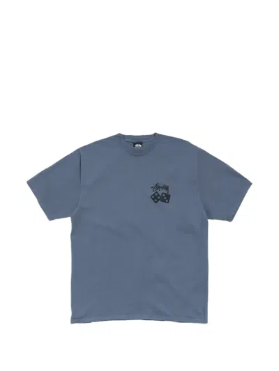 Stussy Dice-graphic T-shirt In Blue