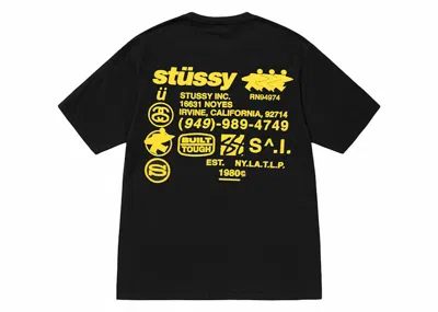 Pre-owned Stussy Dna Pigment Dyed Tee Shirt In Black