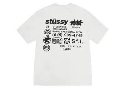 Pre-owned Stussy Dna Pigment Dyed Tee Shirt In Natural