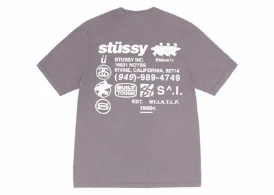 Pre-owned Stussy Dna Pigment Dyed Tee Shirt In Shark