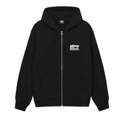 Pre-owned Stussy Dna Zip Hoodie 'black'