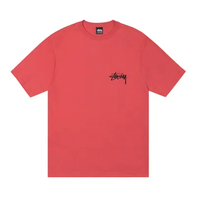 Pre-owned Stussy Dog Collage Tee 'pepper' In Red