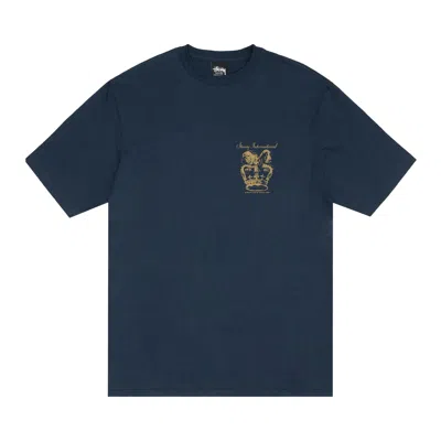 Pre-owned Stussy Dog Crown Tee 'navy' | Blue | Men's Size M