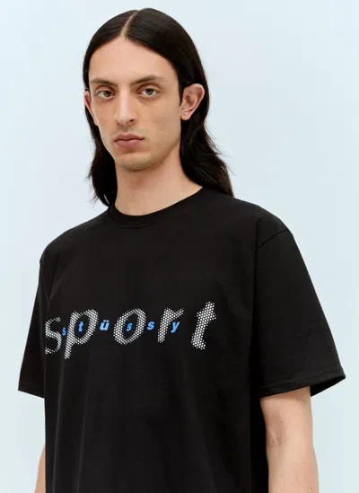 Stussy Dot Sport T-shirt In Black