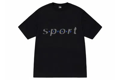 Pre-owned Stussy Dot Sport T-shirt Black