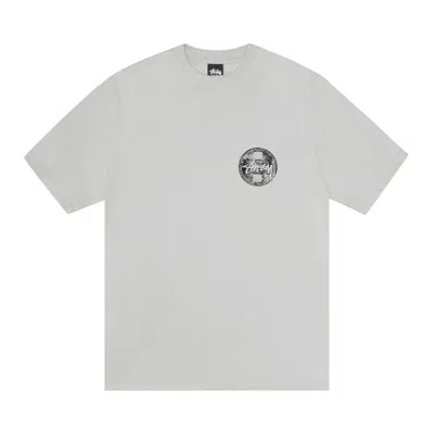 Pre-owned Stussy Dot Stamp Tee 'fog' In Grey