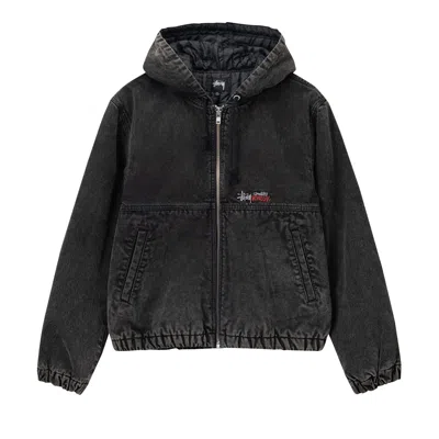 Pre-owned Stussy Double Dye Work Jacket 'black'