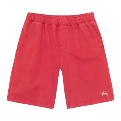 Pre-owned Stussy Double Layer Jersey Short 'red' | Men's Size Xxl