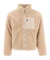 Stussy Reversible Sherpa Jacket Jackets In Nude
