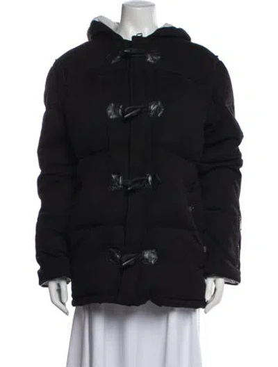 Pre-owned Stussy Down Coat In Black