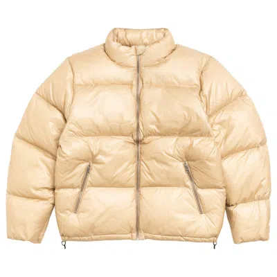Pre-owned Stussy Down Puffer Parachute Ripstop 'coyote' | Cream | Men's Size L In White