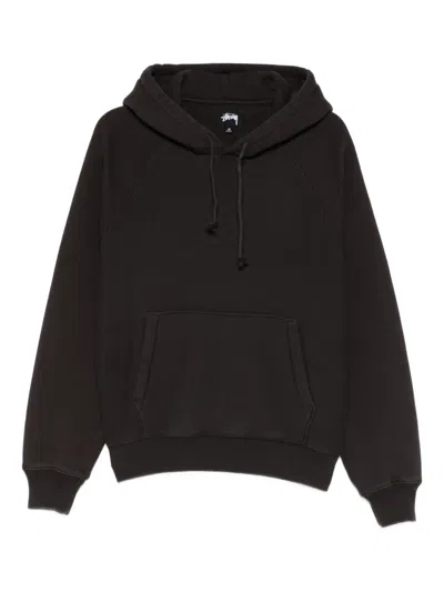 Stussy Drawstring Hoodie In Black