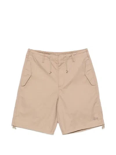 Stussy Drawstring-waist Shorts In Brown