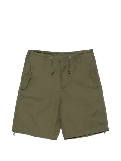 Stussy Drawstring-waist Shorts In Green