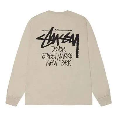 Stussy Dsm New York Ls Tee 'khaki' In Neutral