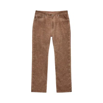 Pre-owned Stussy Dyed Jacquard Jean 'brown' | Men's Size 32